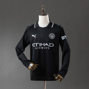 Camisa II Manga Longa Manchester City 25/26 Modelo Torcedor