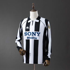 Camisa I Retrô Manga Longa Juventus 97/98 Modelo Torcedor