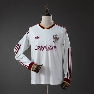 Camisa II Manga Longa Seleção Espanha x Dellafuente 26/27 Modelo Torcedor