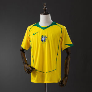 Camisa I Retrô Seleção Brasil 03/04 Modelo Torcedor